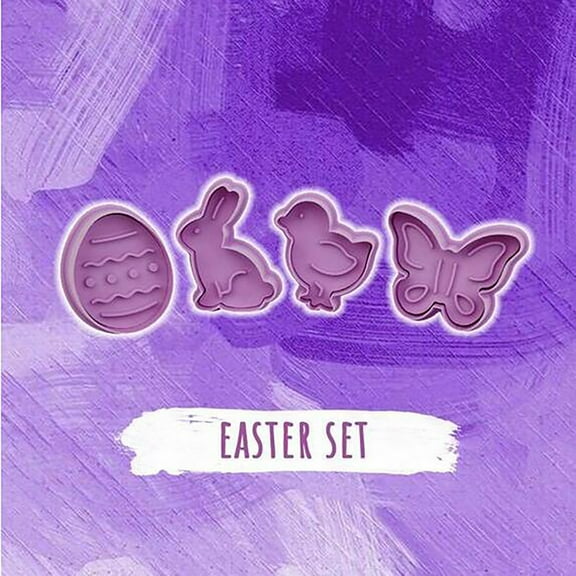 Daqian Spring decor Cute Funny Cake Pastry Cookie Fondant Stamper Baby Bake Plunger Cutters for Baking Easter table decorations