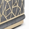 thumbnail image 3 of Modern Gray Micro Suede Sofa 26'H x 92'W x 36'D with Durable Frame, 3 of 8