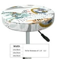 thumbnail image 4 of Balery Cute Colorful Animal Velvet Round Bar Chair Cushion Cover Adjustable, Protects From Scratches And Stains, Soft & Washable Ideal For Wooden And Metal Stools - 12 Inch, 4 of 7