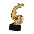 thumbnail image 2 of TISHITA Modern Art Sculpture Table Centerpiece Creative Collection Aesthetic Gift Table Ornament Golden Figurine for Farmhouse Indoor B, 2 of 8