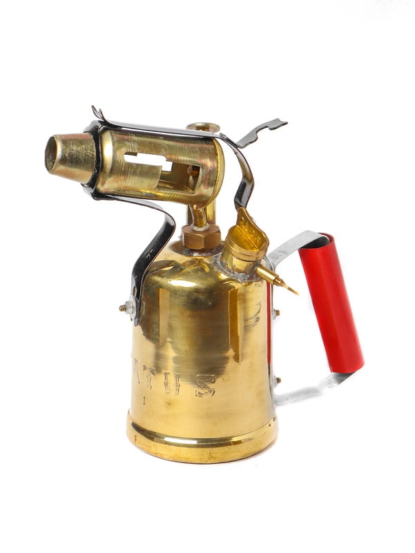 Vintage Style Status Kerosene Oil Antique Brass Blow Torch Lamp in Working Order