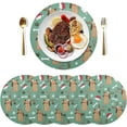 thumbnail image 3 of GZHJMY Christmas Elk Placemats Set of 1 Non-Slip Heat Resistant Dining Table Place Mats Washable Kitchen PVC Weave Table Mats Table Mat, 3 of 7