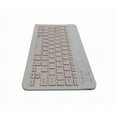 thumbnail image 4 of Alphabetec Slim small wireless keyboard portable design, low noise keys.Pink, 4 of 5