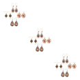 thumbnail image 3 of QualitChoice 4pair Vintage Drop Earrings Every Occasion Suitable Occasions Boho Earrings 3Set, 3 of 6