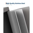 thumbnail image 3 of 2.6 Gallon Bathroom Trash Can, Space-Saving Slim Stainless Steel Step-On Garbage Bin with Soft Close Lid, Removable Inner Bucket for Bathroom & Bedroom,Grey, 3 of 7