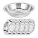 thumbnail image 2 of Salad Mixing Bowl Stainless Steel Condiment Holding Cooking Meal Serving Professional Chefs 6Pcs, 2 of 5