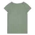 thumbnail image 5 of Levi Strauss Signature Girls Ruched Short Sleeve Top, Size 4-16, 5 of 7