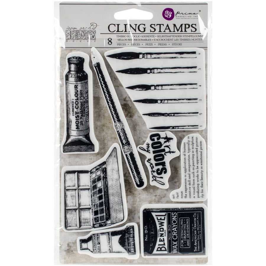 Iron Orchid Designs Cling Stamps, 5" x 7"