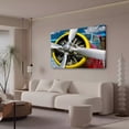 thumbnail image 3 of Póster de lienzo de avión de dos pisos, decoración de dormitorio, paisaje deportivo, decoración de oficina, regalo, estilo marco, 12 x 18 pulgadas (30 x 45 cm), 3 of 8
