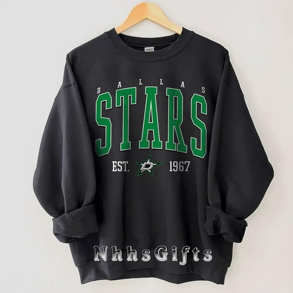 Dallas Hockey Sweatshirt, Retro Stars Hockey Shirt, Retro Dallas Ice Hockey Sweater, Hockey Fan Gifts