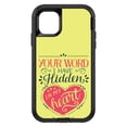 thumbnail image 1 of DistinctInk Custom SKIN / DECAL compatible with OtterBox Defender for iPhone 11 Pro MAX (6.5" Screen) - Psalm 119:11 - Your Word I have Hidden in My Heart, 1 of 5