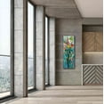 thumbnail image 5 of Epic Graffiti 'Tall Bright Flowers I' by Silvia Vassileva, Canvas Wall Art, 20"x60", 5 of 9