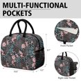 thumbnail image 6 of Flower Lunch Bag for Women Men Reusable Insulated Lunch Bags, Leakproof Cooler Food Lunch Tote Bag, Large Capacity Lunch Box for Work School Travel Picnic, 6 of 7