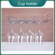 thumbnail image 5 of Cateissary Estante para copas de vino de acero inoxidable, fácil de instalar, solución de almacenamiento conveniente, estantes para copas de Barra de herramientas de un solo piso 55CM, 5 of 6