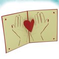 thumbnail image 1 of MERRYHAPY 1Set Red 3D Heart Greeting Card for Mothers Day Interesting, 1 of 8