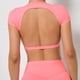 thumbnail image 3 of Hearuisavy, camisas deportivas personalizables, ropa deportiva de entrenamiento, ropa de Yoga sin espalda, almohadillas para el pecho, Tops cortos deportivos, Top de gimnasio para mujer, 3 of 5