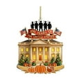 thumbnail image 5 of WKSCLPAI USA 250th Anniversary Ornament – Eagle & White House Patriotic Decor, Hanging Collectible Keepsake Gift for 2026 Anniversary, 5 of 6