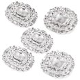 thumbnail image 4 of MesaSe 5 Pieces Diamante Rhinestone  Shank Buttons Sewing Buttons Embellishment 23mm, 4 of 5