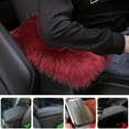 thumbnail image 4 of Car Center Console Cover, Universal Winter Plush Fur Auto Seat Box Armrest Cushion For Cars Suv Truck, Fluffy Middle Console Arm Rest Pad Mat Interior, 4 of 9