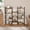 4 Tier Rustic Brown, variant on Satifur 57" Tall Bookcase, 4 Tier Large Bookcase with Waterproof Wood Shelves, Heavy Duty Metal Frame with X-Brace, Anti-Falling Design, Vintage Industrial Storage Rack