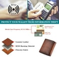 thumbnail image 3 of GAEKEAO Trifold Leather Wallets for Men, Genuine Leather Mens Wallets RFID Blocking, Brown Tri Fold Wallet with 3 ID Window and Multiple Card Slots, Billeteras de Hombres, 3 of 8
