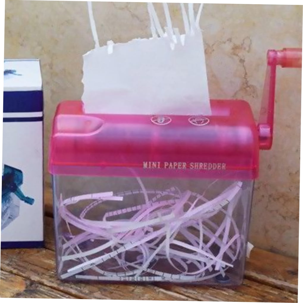 Raindrops Compact Portable Handheld Paper Shredder - Small Manual Shredder for Home, Office, and School Use
