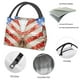 thumbnail image 4 of Fotbe Patriotic Butterfly Floral Bolsa Térmica Portátil con Estampado, Bolsa de Entrega de Alimentos Aislada, Bolsa Reutilizable de Gran Capacidad para Comidas y Supermercado, 4 of 6
