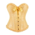 thumbnail image 1 of NMMUED Medieval Corset Medieval Costume Women Renaissance Costume Women Overbust Corset Tops for Women Halloween Costumes for Women Gothic Clothes for Women Gothic Corset Tops for Women Gold L, 1 of 9