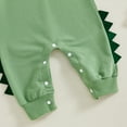 thumbnail image 6 of Suealasg Baby Boys Dinosaur Bodysuits Animal Outfits 3 6 12 18 Months Infant Boys Long Sleeve Contrast Color One Piece Jumpsuits, 6 of 7