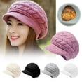 thumbnail image 3 of Womens Winter Hats Warm Knit Hat Slouchy Beanie * Brim with K6O9, 3 of 6