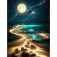 thumbnail image 1 of Rompecabezas Jazcimdo Moonlight Beach de 1000 Piezas 70x50 cm, 1 of 8