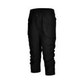 thumbnail image 3 of nochalofo Black Womens Pants, Casual Cropped Pants Rrousers Harem Pocket Beam Loose Women's Shorts Foot Pants Pants, 3 of 4