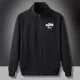 thumbnail image 5 of Sudaderas para hombre, jersey de corte ajustado, ropa para hombre, sin capucha, estampado, cremallera completa, top gráfico, color pastel, baratas, otoño, cálidas, emo, 5 of 5