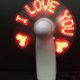 thumbnail image 5 of Typpkmm Small Electric Fan with Flashing Words Mini Portable Toy, 5 of 6