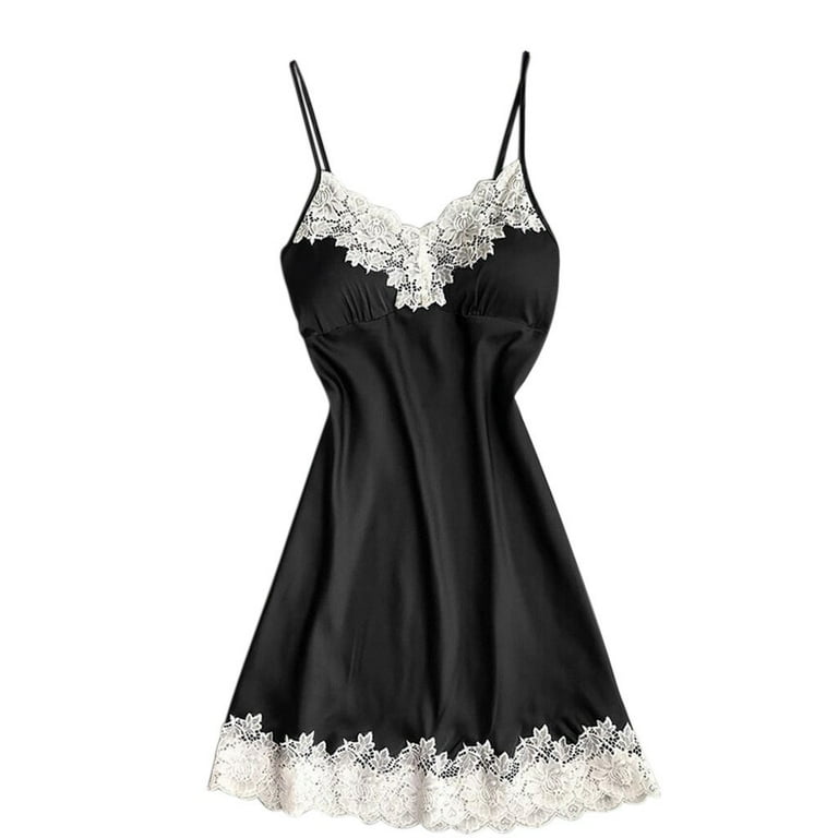 Ladies black cheap nightdress