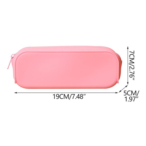 Simple Large Capacity Silicone Pencil Case, Durable and Easy-Clean Organizer for Youngster Campus Supplies, Sleek Design Storage Pouch for Writing Instruments and Classroom Essentials