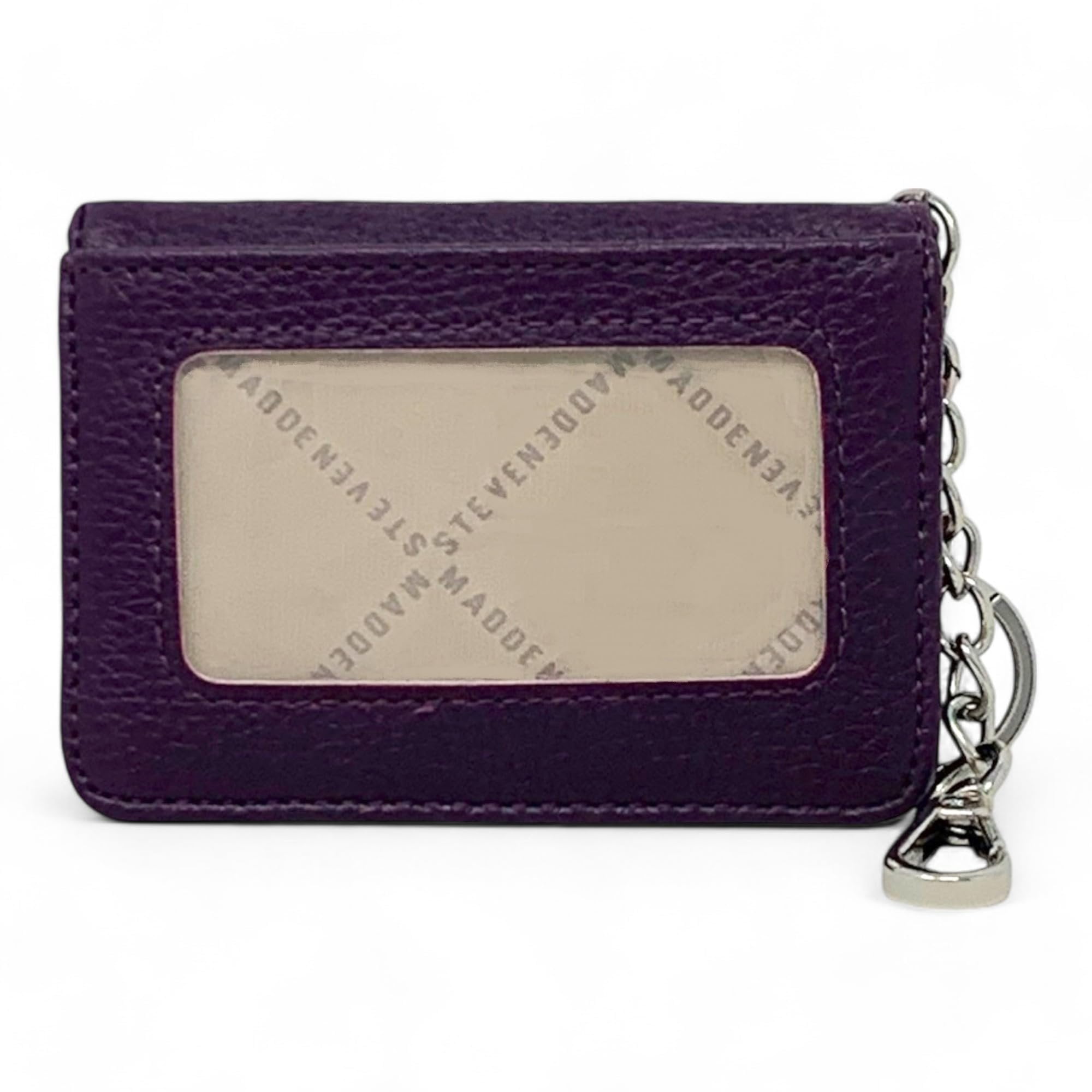 Steve Madden Bfold Clip On Card Case Wallet with Keyring
