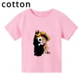 thumbnail image 2 of Camiseta de una pieza, ropa para niños, camiseta de algodón puro para niños, camisetas casuales de verano con dibujos animados geniales de anime, camisetas de Luffy para niños y niñas, ropa de calle, 2 of 5