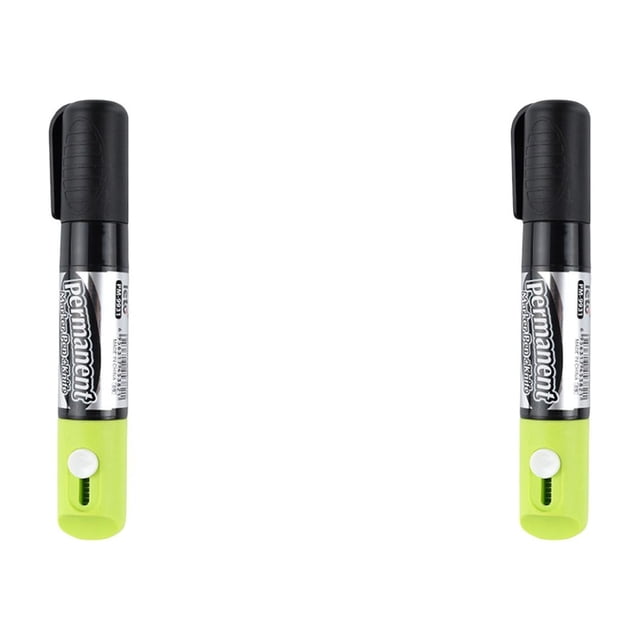 2Pc Thermal Ink Eraser Pens Thermal Erasable Pen For Office Desk,Plastic Black
