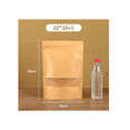 thumbnail image 2 of 100 Bolsas Stand Up Kraft Con Ventana Para 900g 20x30 Xtellar cafe, 2 of 4