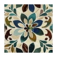 thumbnail image 4 of WYYP Flowers Mosaic Arabesque Square Tablecloth Outdoor Fitted 100% Polyester Fiber 46*46, 4 of 8