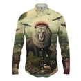thumbnail image 5 of Nueva camisa con estampado de elefante, moda de primavera y otoño, camisa hawaiana de manga larga para hombre, ropa de calle para hombre, 5 of 5