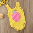 thumbnail image 5 of Douhoow Kids Girls Pineapple Print Swimsuit Baby One-piece Sleeveless Swimwear Bathing Suit, 5 of 9