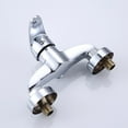 thumbnail image 6 of Polished Chrome Finish Wall Mounted Bathroom Bathtub Shower Tap Mixer Faucet, 6 of 7