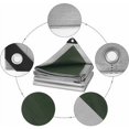 thumbnail image 3 of Cobertor Protector de PE para Piscina 3x6m 280g/m2, Cobertor Impermeable, Cobertor Impermeable y Resistente a roturas, Gris/Verde, 3 of 5