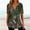 Army Green, variant on Aloohaidyvio Tops,Womens Summer Tops V Neck T Shirts Printed Tops Button Loose Casual Tshirts