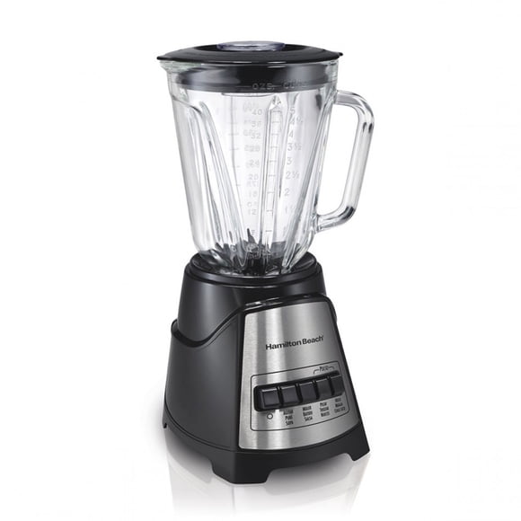 Licuadora HAMILTON BEACH 12 Velocidades 1.2 Litros Vaso de Vidrio Negro 58148