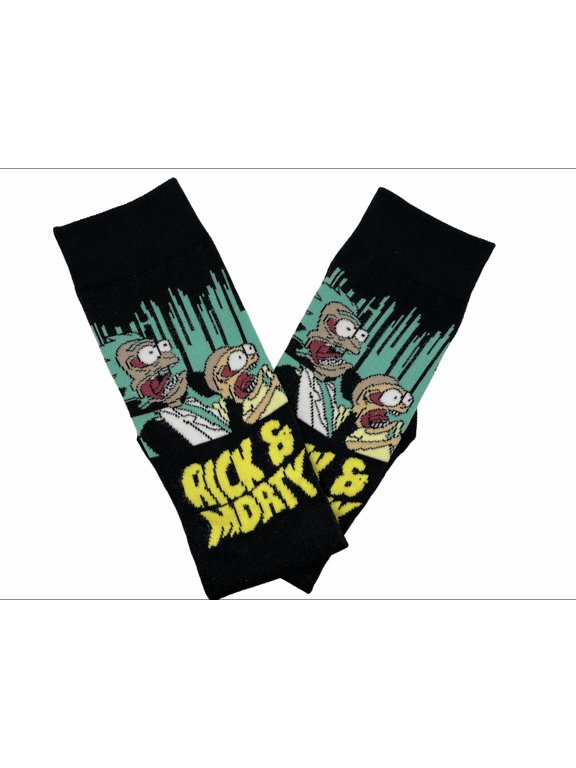 Cartoon Socks, Womens & Mens Fun Novelty Crew Character 360 Degree Artwork Designed Socks