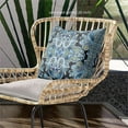 thumbnail image 2 of Floral Paisley Indoor/Outdoor Pillow with Removable Cover in Black Blue Yellow20x20, 2 of 4