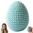 thumbnail image 4 of 1PCSCute Handmade Knitted Easter Egg Decoration DIYKnitting PastelEggs CrochetMini Table Ornaments Spring Easter Centerpieces Easter Egg Decoration Easter Tiered Tray Decor Spring Home Party Decor, 4 of 5